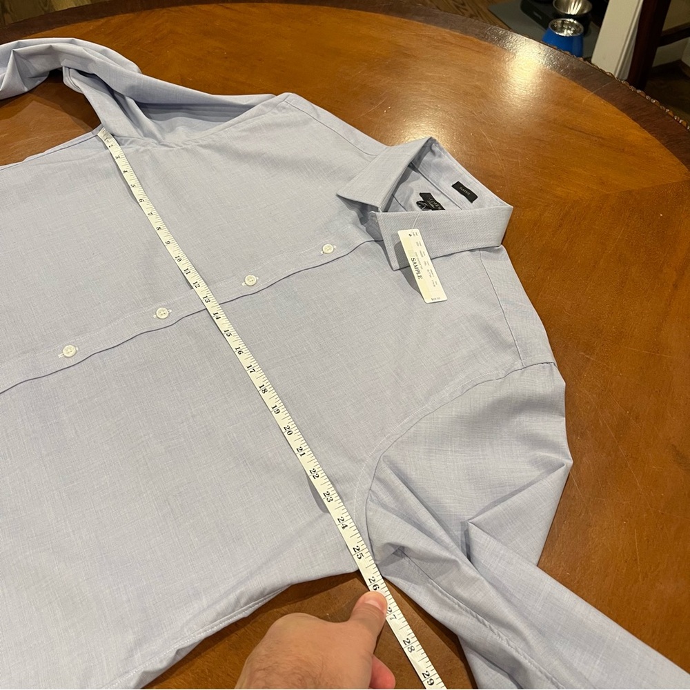 NEW J.Crew Men's Ludlow Stretch Cotton Dress Shirt Fairweather Blue 17.5/36‎ - Picture 14 of 16